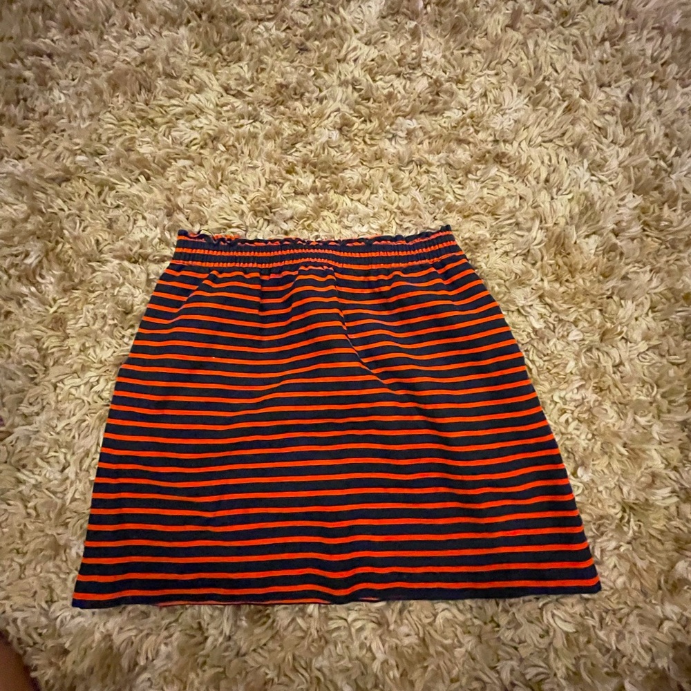 J.crew factory linen cotton paper bag skirt 12